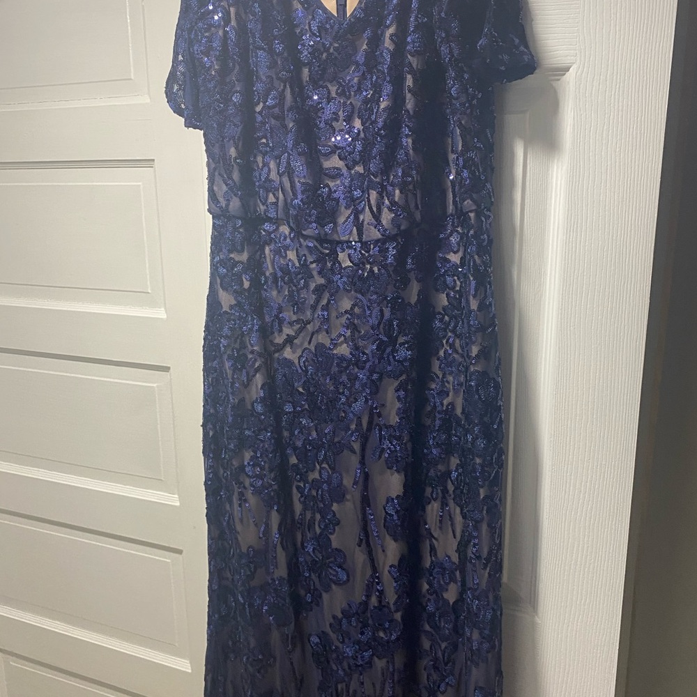 Beautiful size 12 short sleeve down worn once